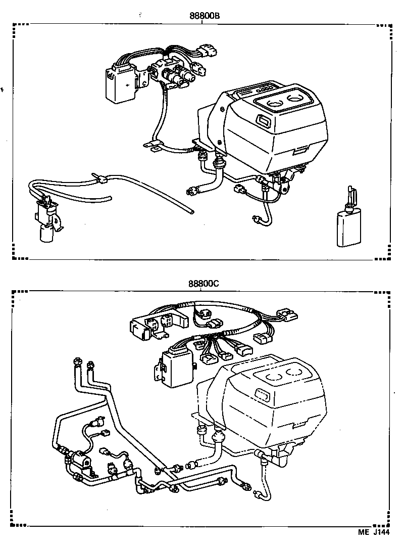  LITEACE VAN WAGON |  HEATING AIR CONDITIONING SET