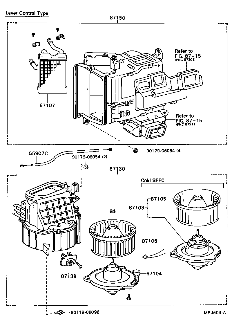  CARINA ED |  HEATING AIR CONDITIONING HEATER UNIT BLOWER