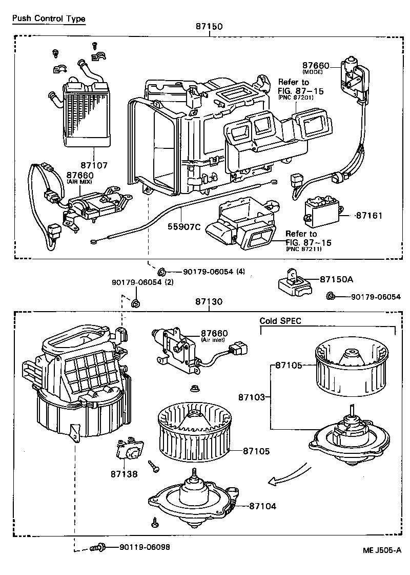  CARINA ED |  HEATING AIR CONDITIONING HEATER UNIT BLOWER
