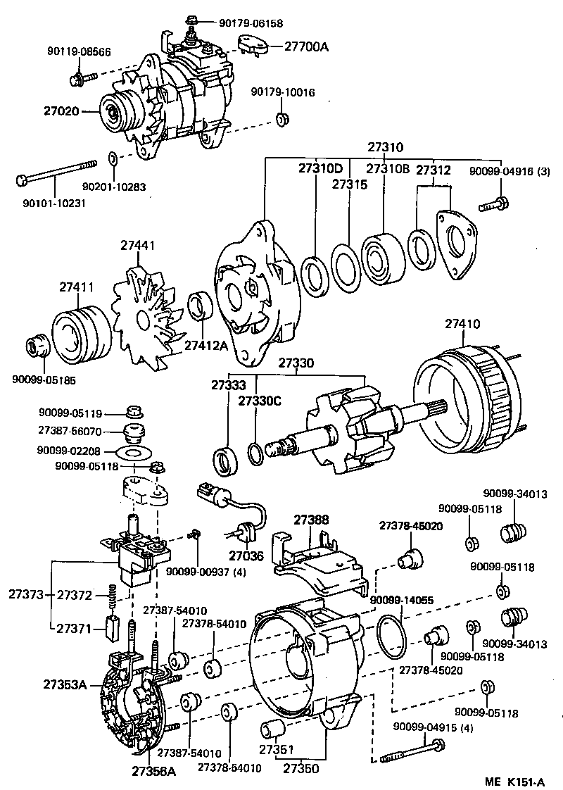  HIACE VAN WAGON |  ALTERNATOR