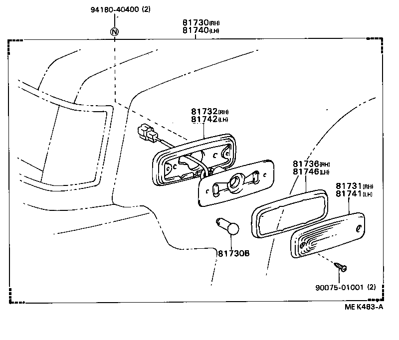 CENTURY |  SIDE TURN SIGNAL LAMP OUTER MIRROR LAMP