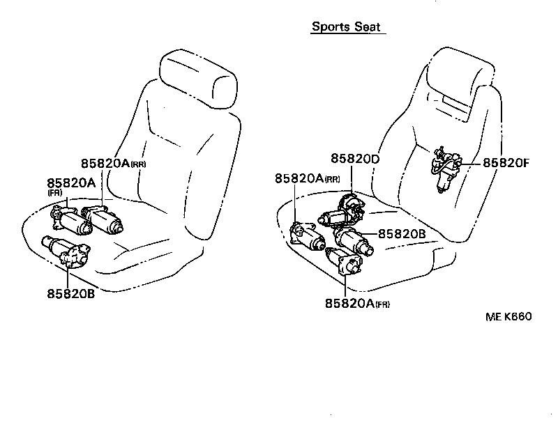  SOARER |  SEAT MOTOR SEAT HEATER