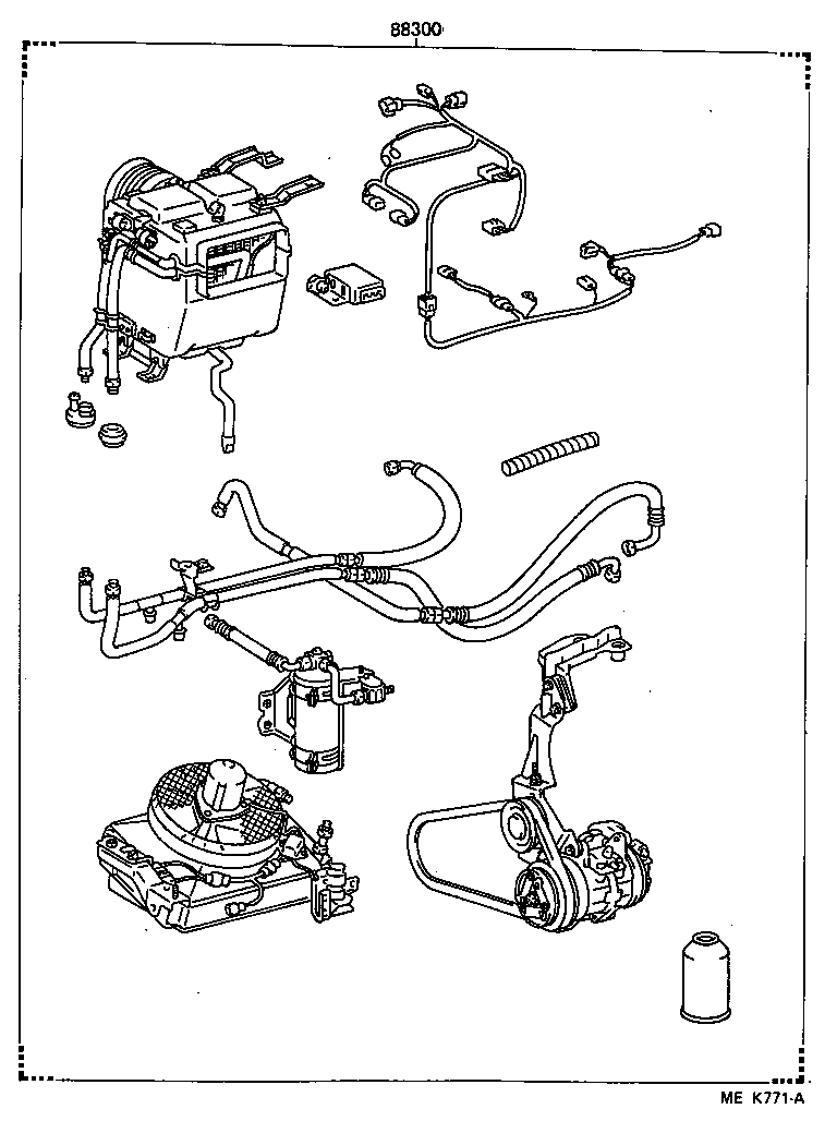  HIACE TRUCK |  HEATING AIR CONDITIONING SET