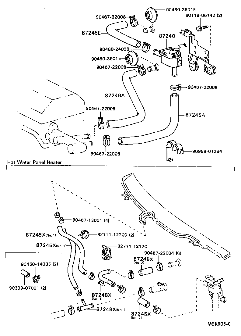 CAMRY VISTA | HEATING AIR CONDITIONING WATER PIPING