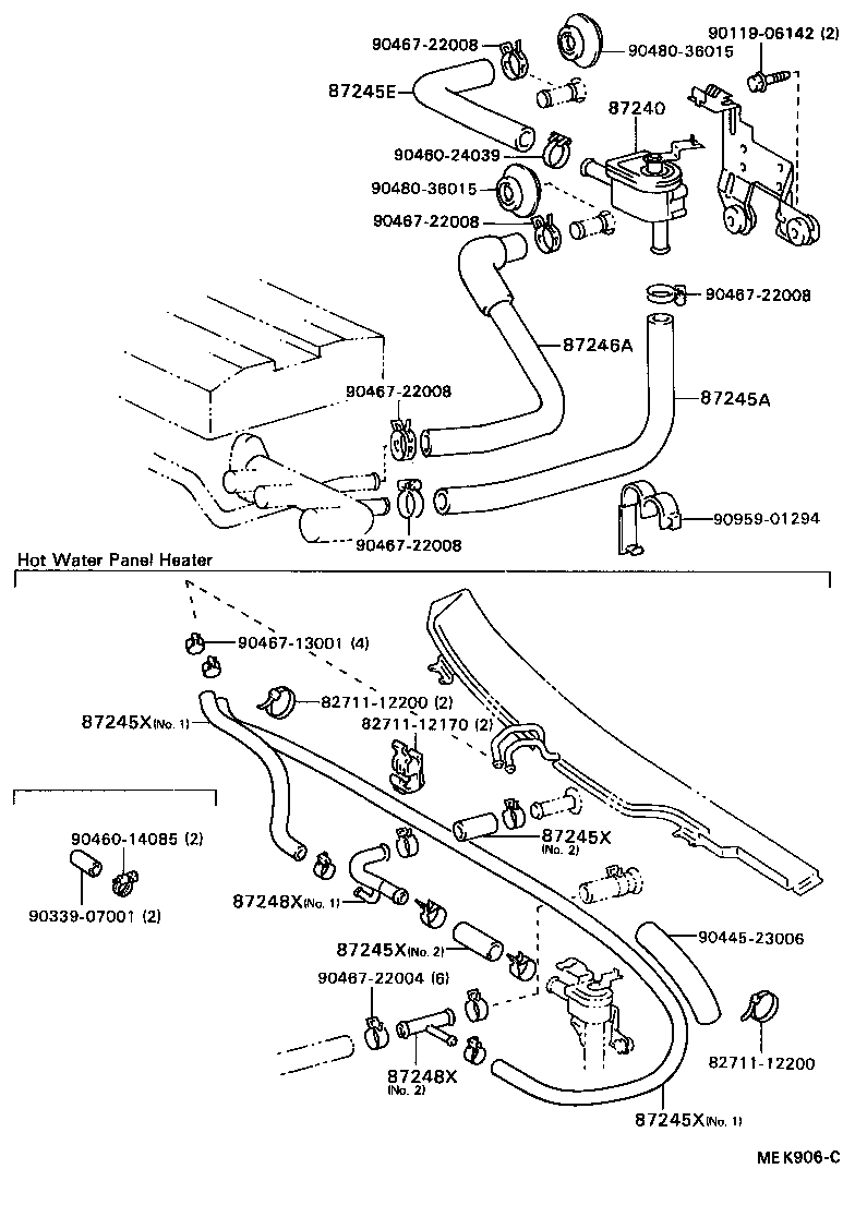  CAMRY VISTA |  HEATING AIR CONDITIONING WATER PIPING