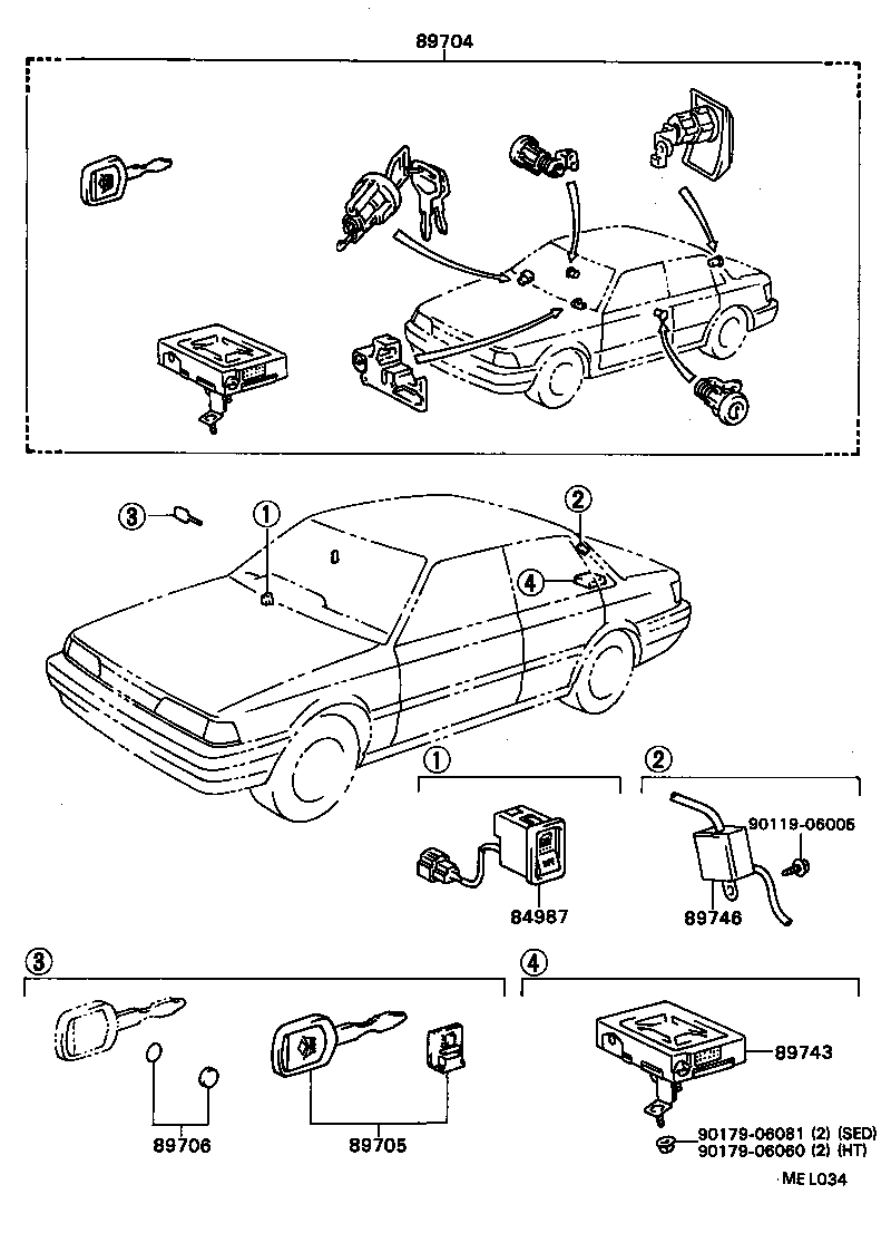  CAMRY VISTA |  WIRELESS DOOR LOCK