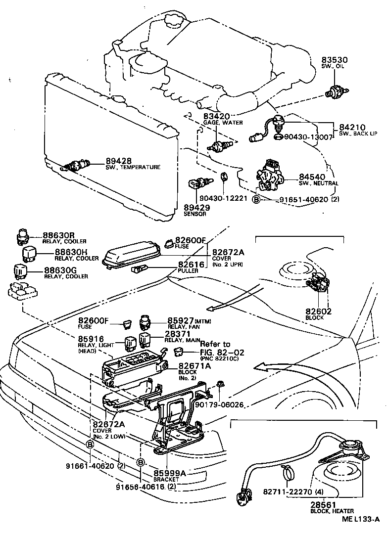 CAMRY VISTA |  SWITCH RELAY COMPUTER