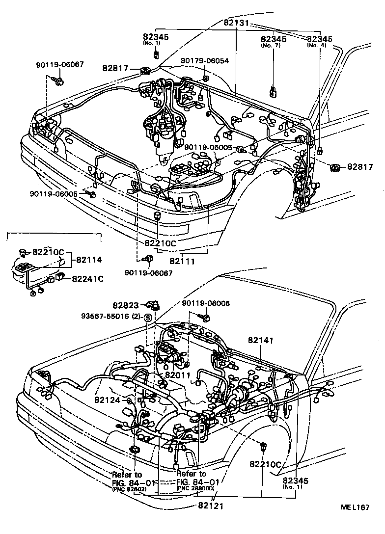  CAMRY VISTA |  WIRING CLAMP