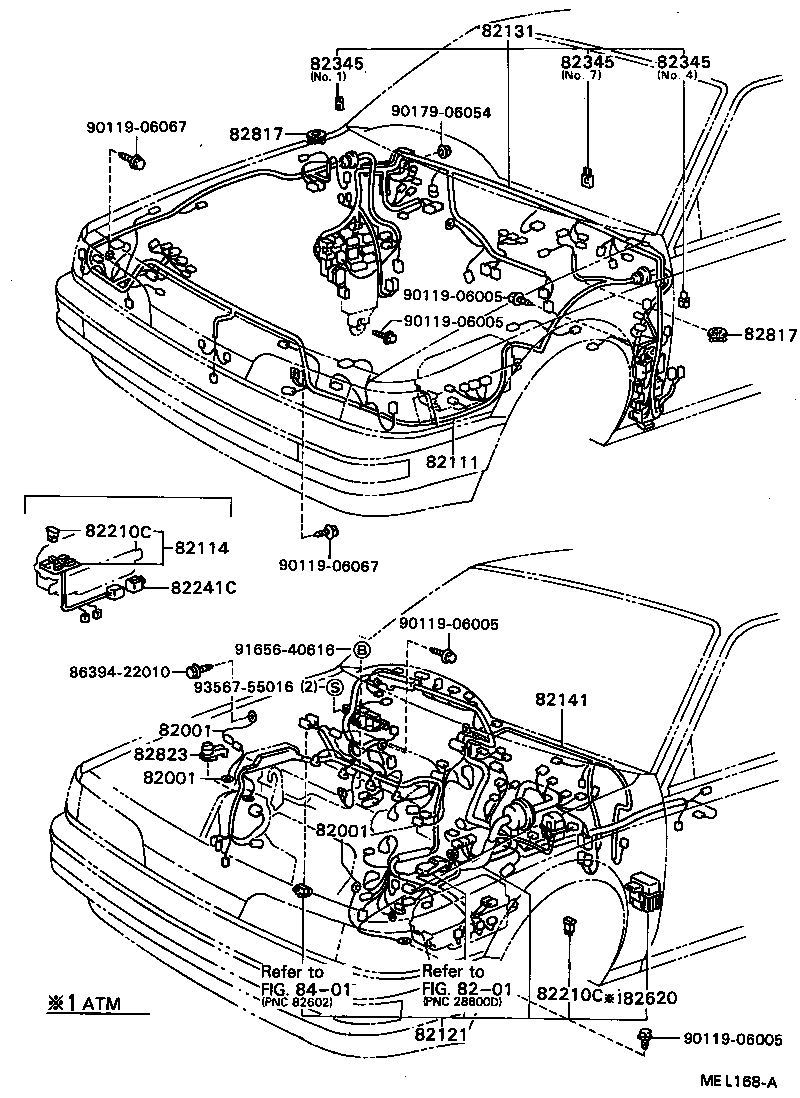  CAMRY VISTA |  WIRING CLAMP