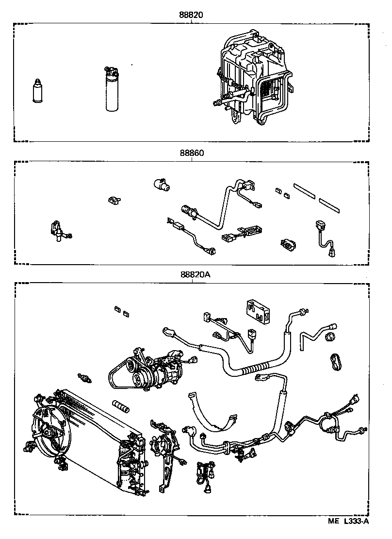  SUPRA |  HEATING AIR CONDITIONING SET
