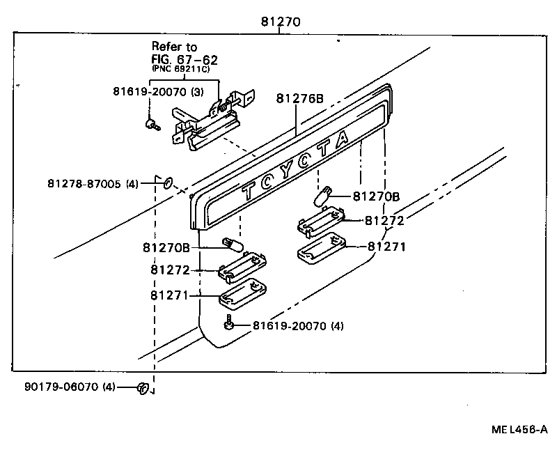  TOWN MASTERACE V WG |  REAR LICENSE PLATE LAMP