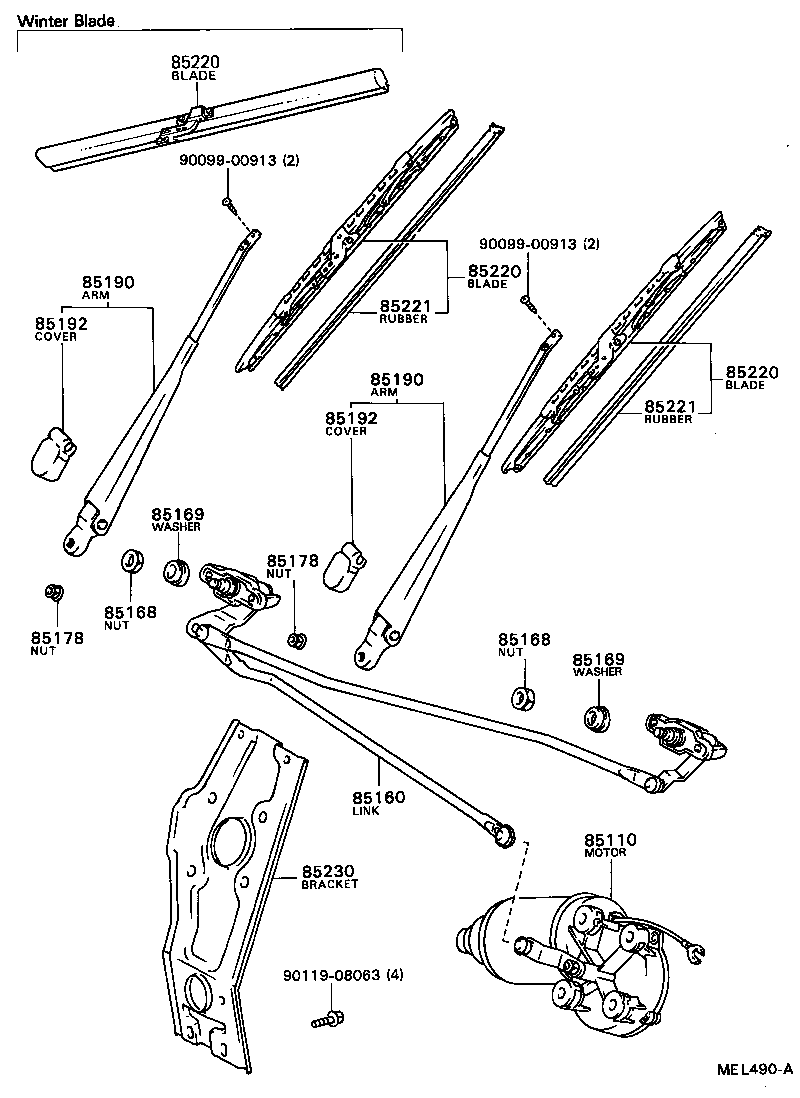  TOWN MASTERACE V WG |  WINDSHIELD WIPER
