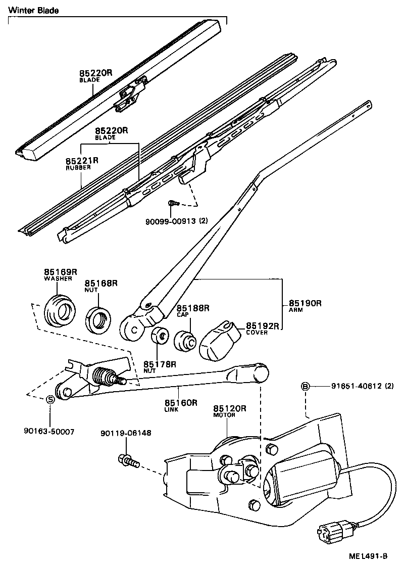  TOWN MASTERACE V WG |  REAR WIPER