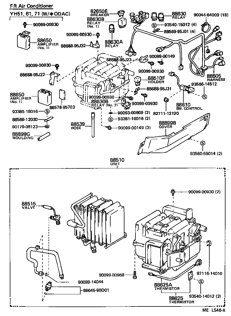  HIACE VAN WAGON |  HEATING AIR CONDITIONING COOLER UNIT