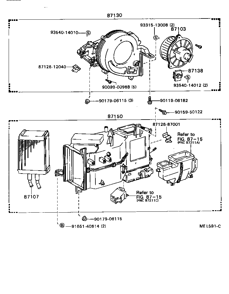  TOWN MASTERACE V WG |  HEATING AIR CONDITIONING HEATER UNIT BLOWER
