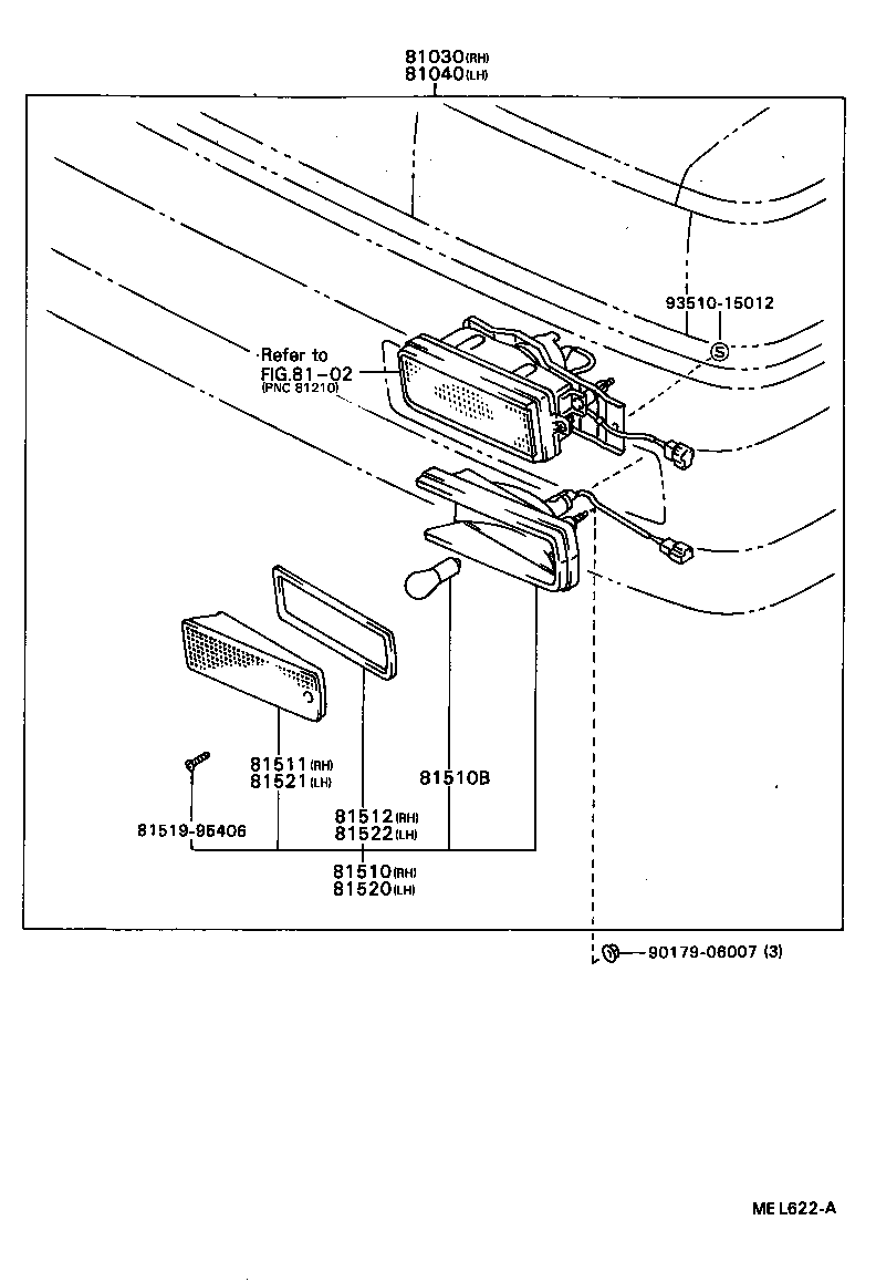  MARK 2 V WG |  FRONT TURN SIGNAL LAMP