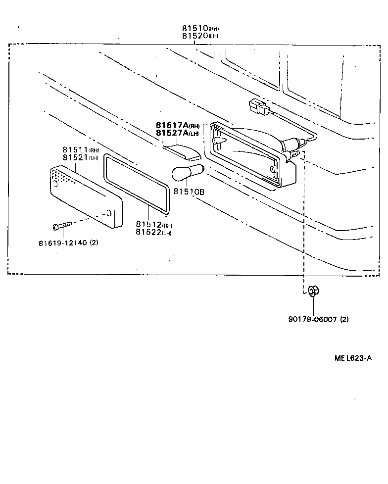  MARK 2 V WG |  FRONT TURN SIGNAL LAMP
