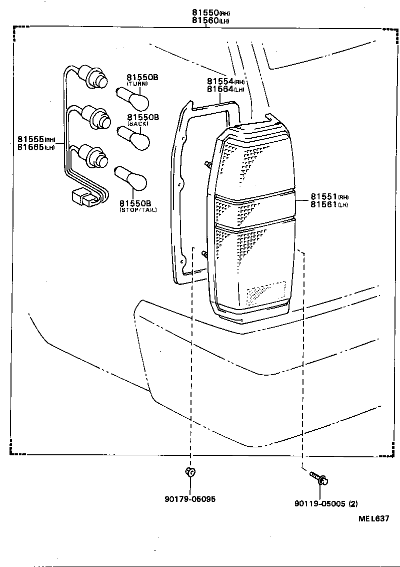  MARK 2 V WG |  REAR COMBINATION LAMP