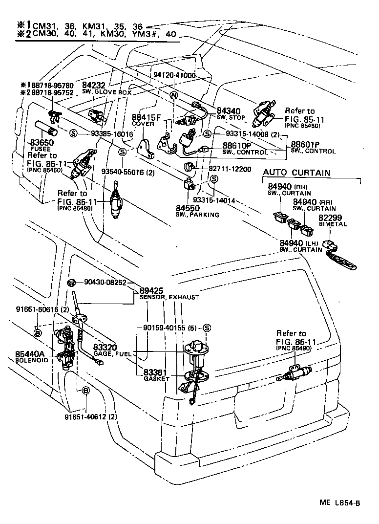  LITEACE VAN WAGON |  SWITCH RELAY COMPUTER