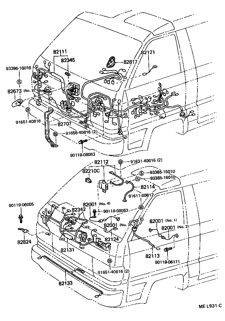  LITEACE VAN WAGON |  WIRING CLAMP