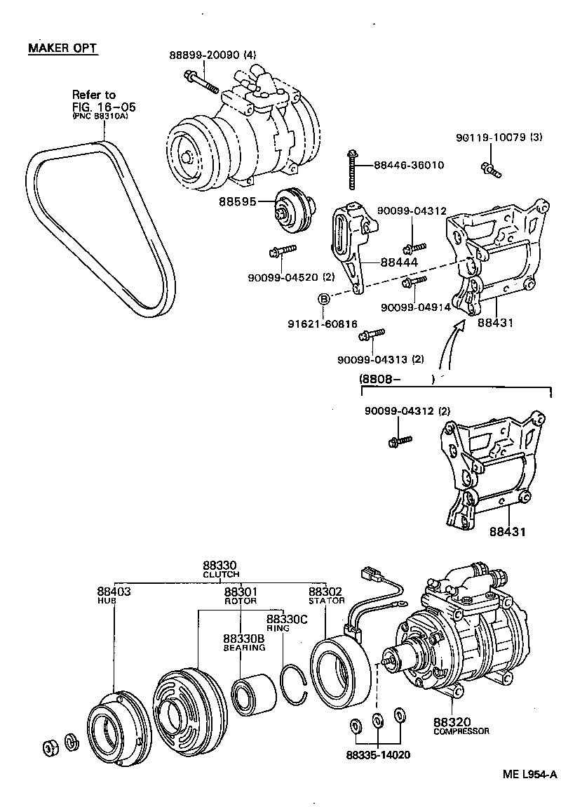  DYNA TOYOACE QUICK |  HEATING AIR CONDITIONING COMPRESSOR