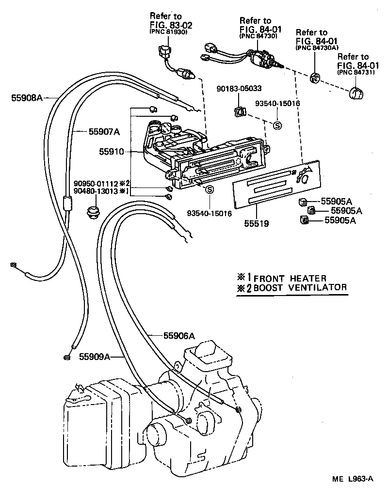  LITEACE VAN WAGON |  HEATING AIR CONDITIONING CONTROL AIR DUCT