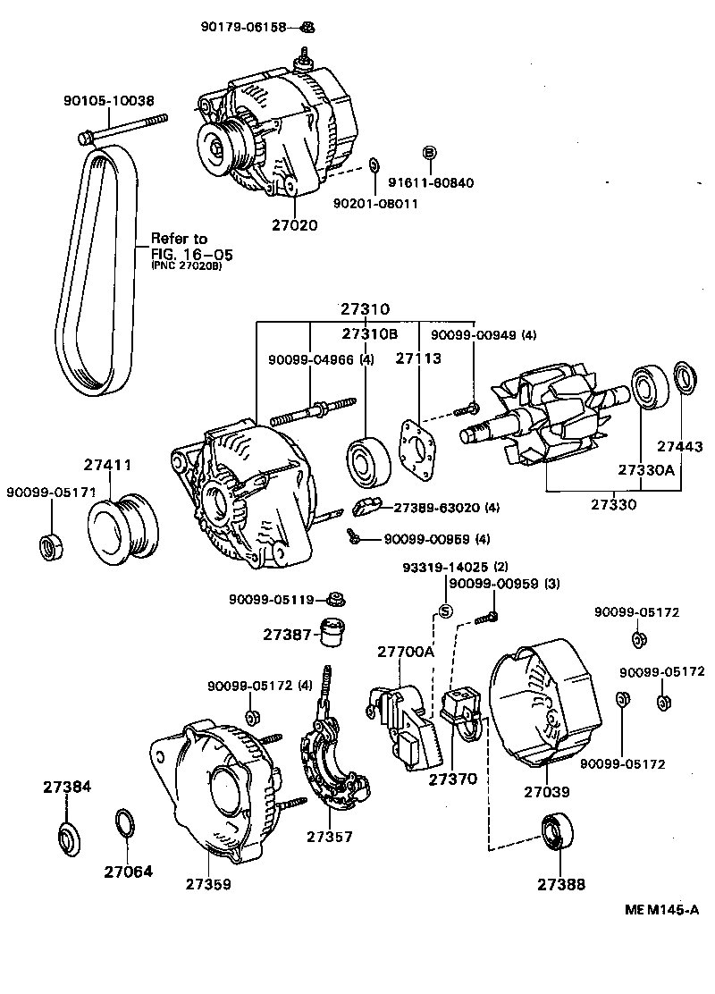  CAMRY VISTA |  ALTERNATOR