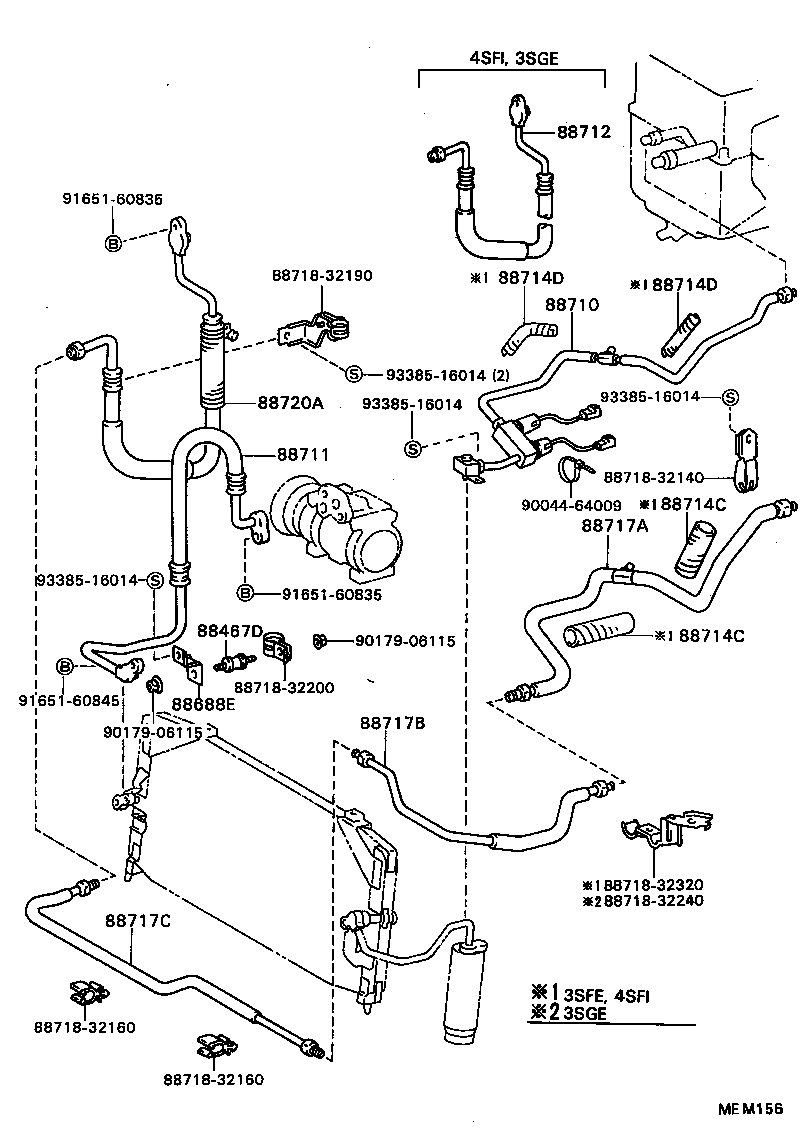  CAMRY VISTA |  HEATING AIR CONDITIONING COOLER PIPING