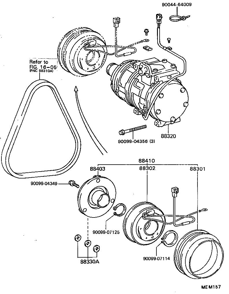  CAMRY VISTA |  HEATING AIR CONDITIONING COMPRESSOR