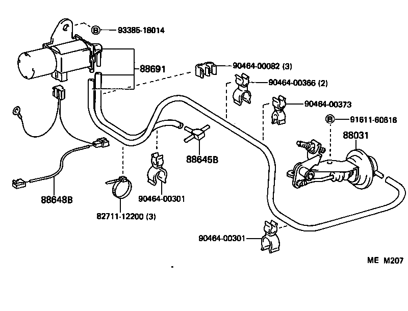  LAND CRUISER S T H T |  HEATING AIR CONDITIONING VACUUM PIPING