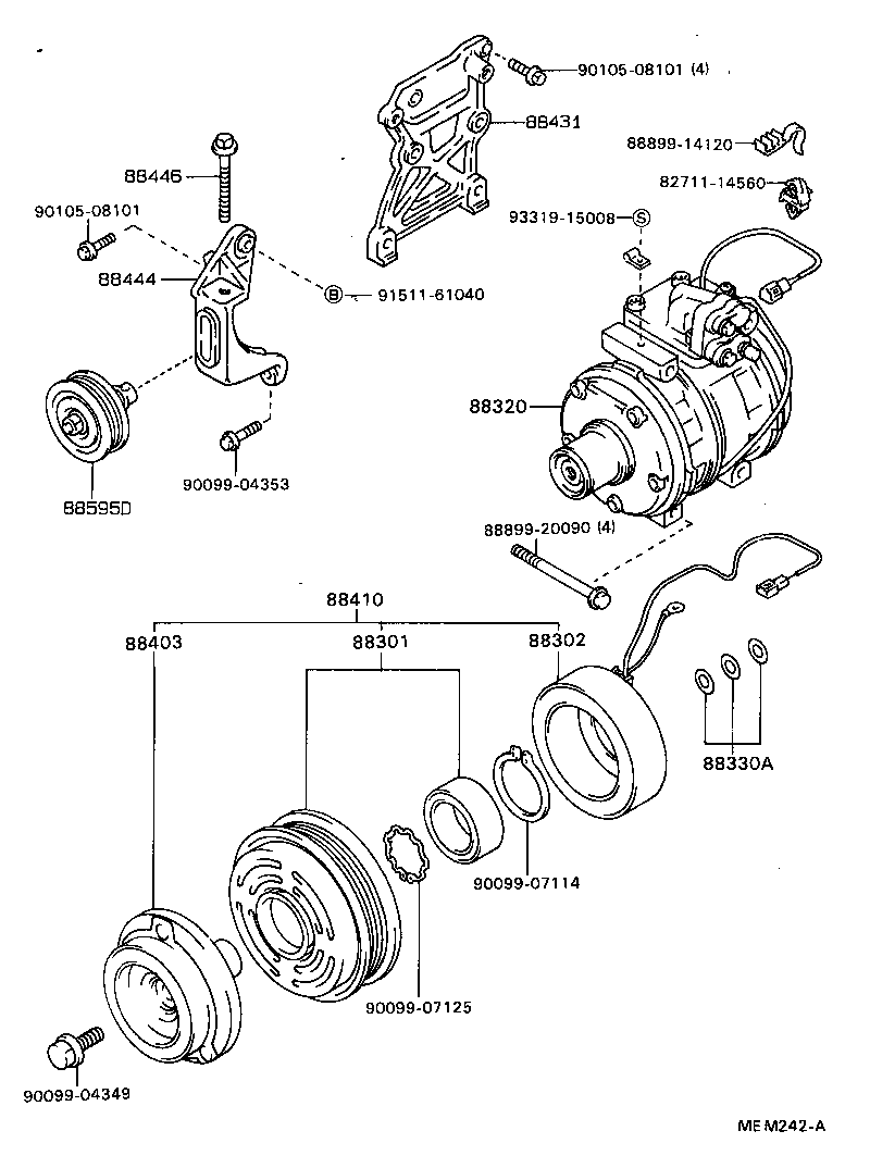  CARINA FF |  HEATING AIR CONDITIONING COMPRESSOR
