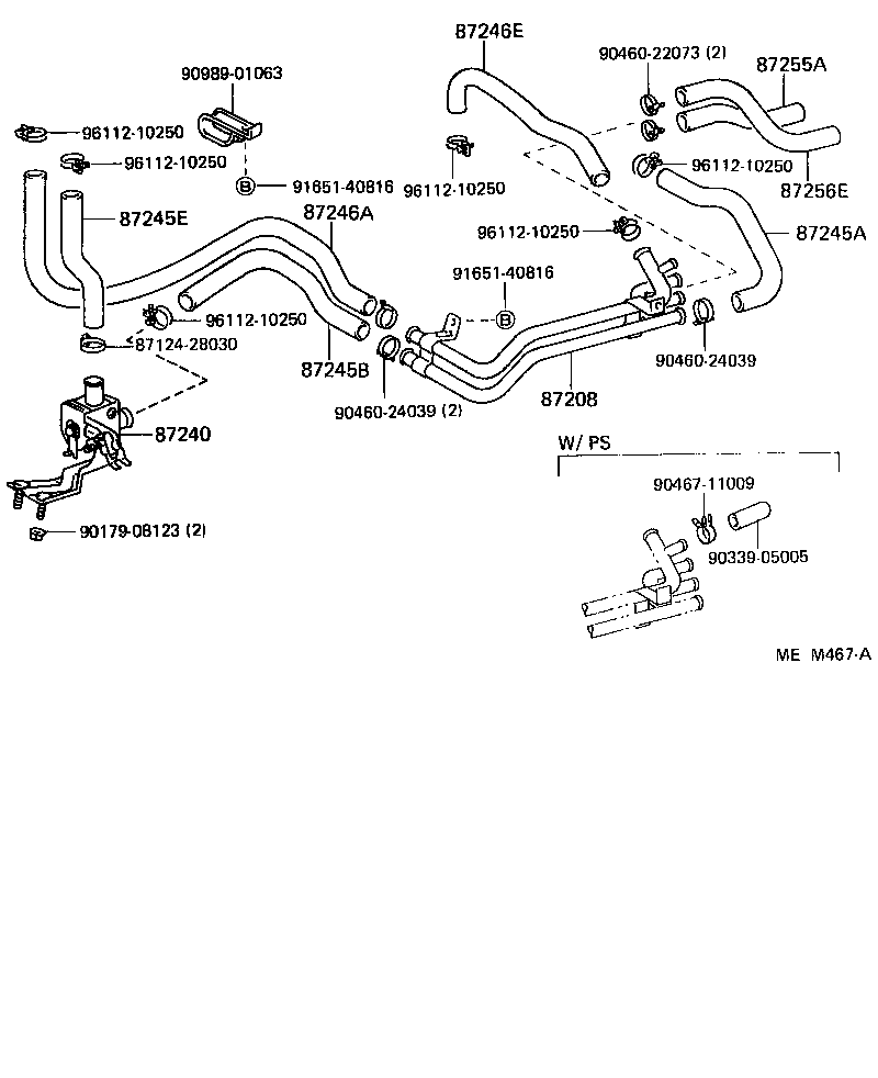  LITEACE VAN WAGON |  HEATING AIR CONDITIONING WATER PIPING
