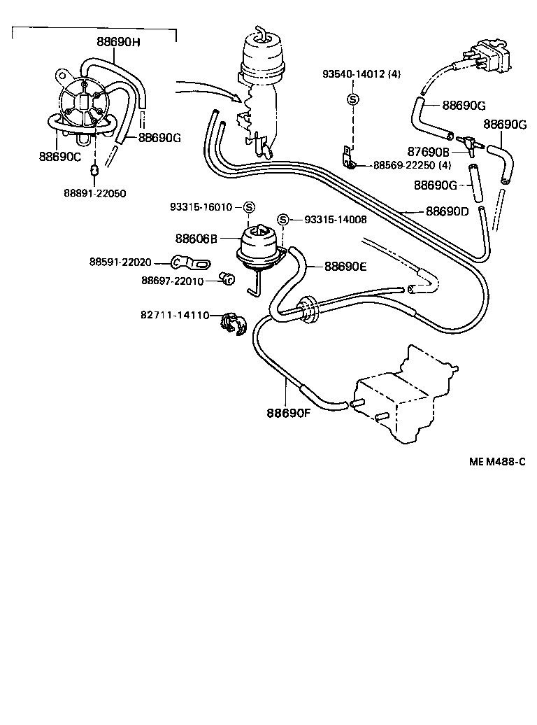  MARK 2 V WG |  HEATING AIR CONDITIONING VACUUM PIPING