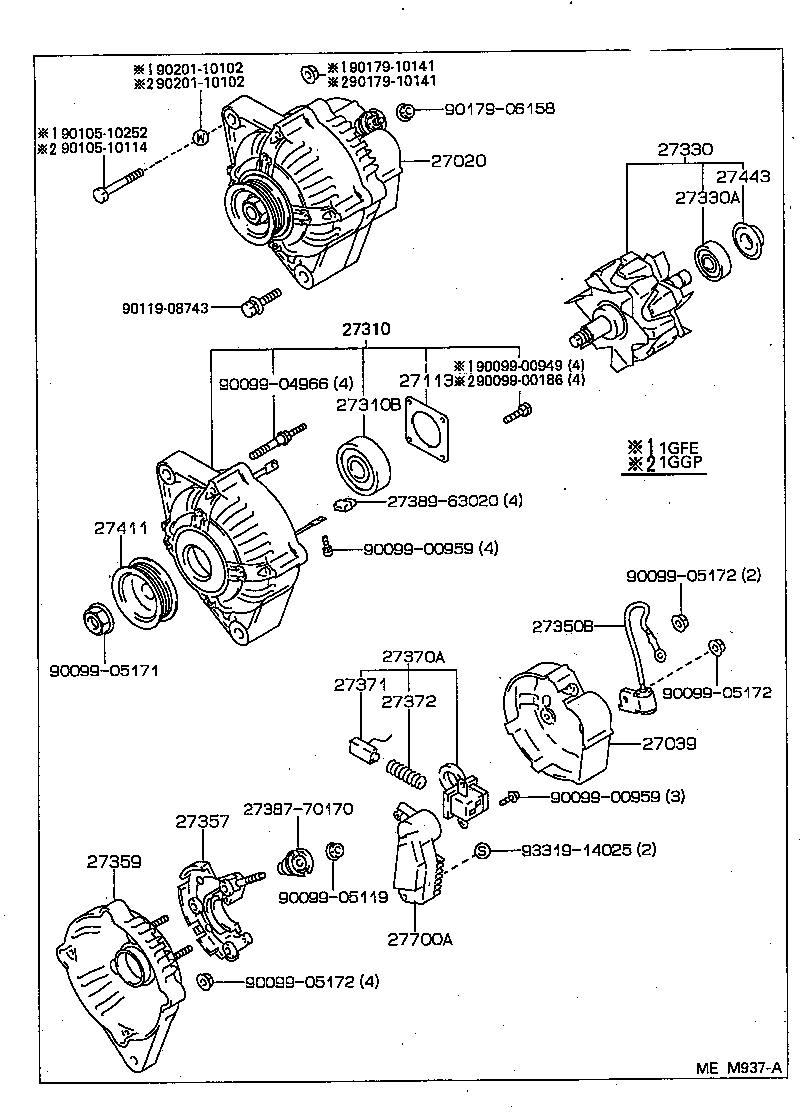  CROWN |  ALTERNATOR