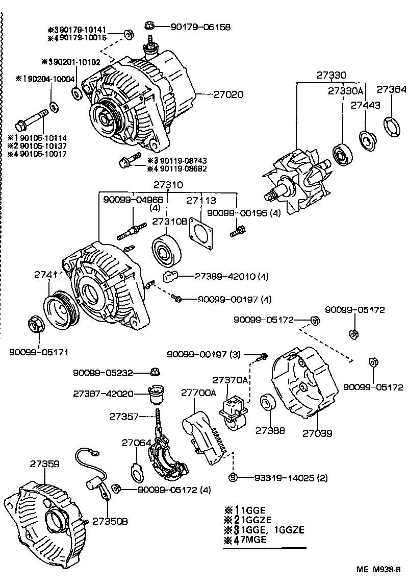  CROWN |  ALTERNATOR