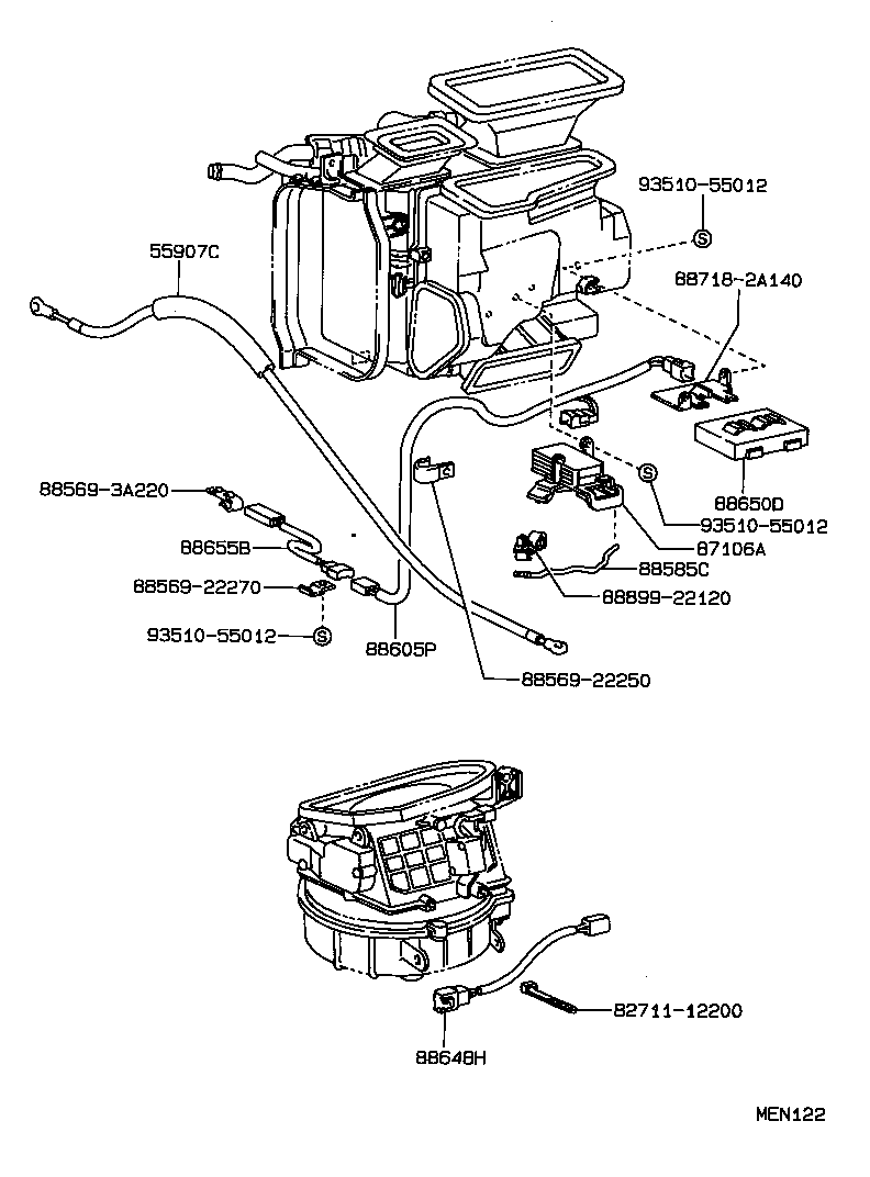  MARK 2 |  HEATING AIR CONDITIONING HEATER UNIT BLOWER