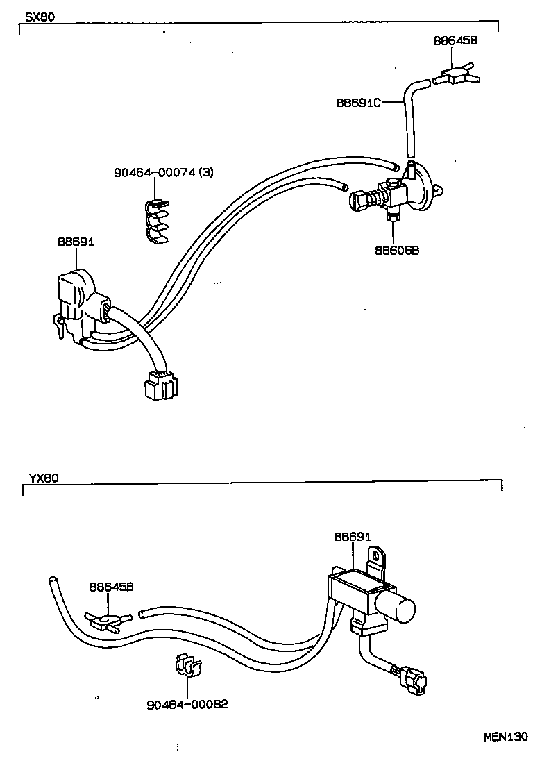  CHASER |  HEATING AIR CONDITIONING VACUUM PIPING