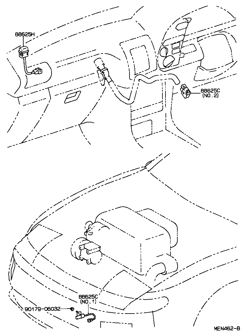  CELICA |  HEATING AIR CONDITIONING CONTROL AIR DUCT