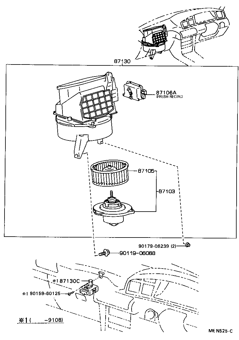  CARINA ED |  HEATING AIR CONDITIONING HEATER UNIT BLOWER