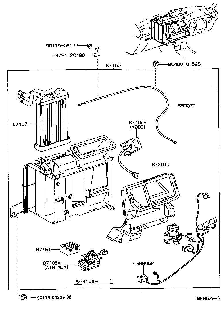  CELICA |  HEATING AIR CONDITIONING HEATER UNIT BLOWER