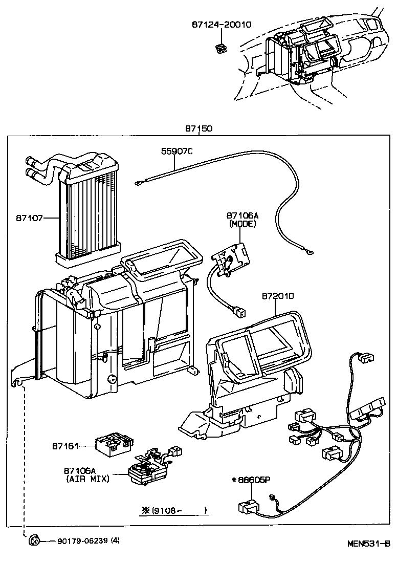  CARINA ED |  HEATING AIR CONDITIONING HEATER UNIT BLOWER