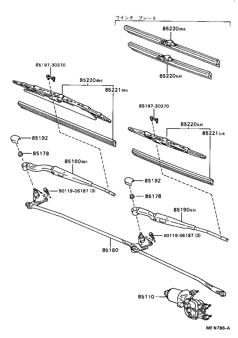  CARINA ED |  WINDSHIELD WIPER