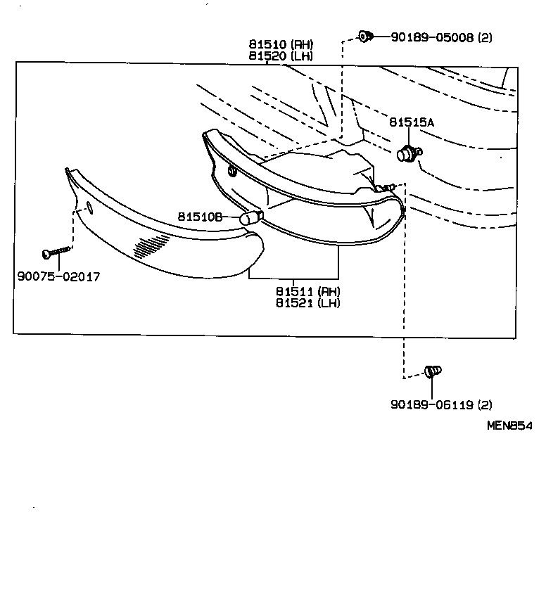  CARINA ED |  FRONT TURN SIGNAL LAMP