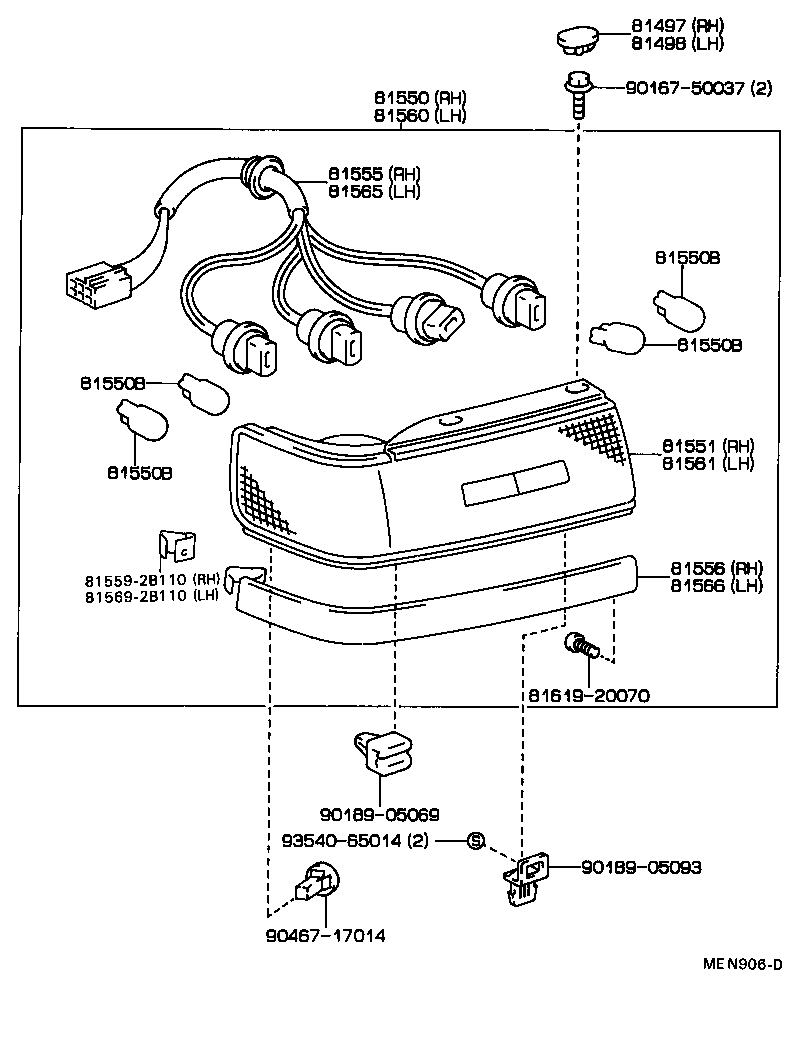  CARINA ED |  REAR COMBINATION LAMP