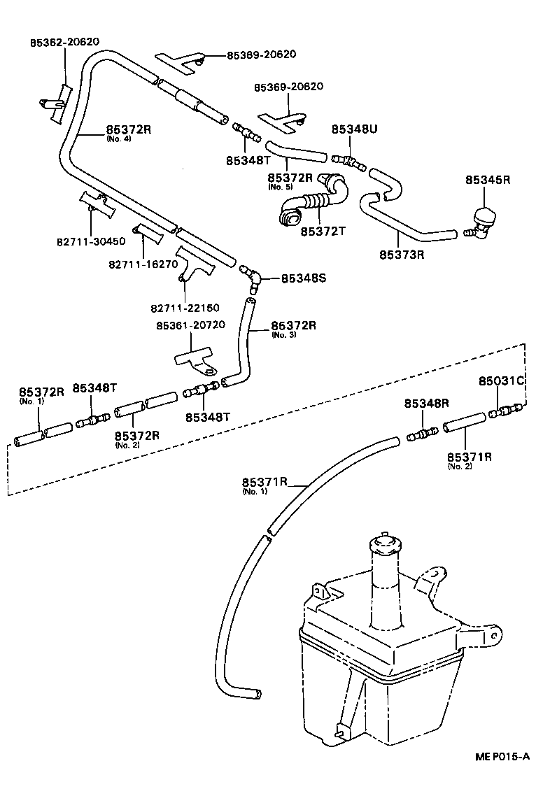  CELICA |  REAR WASHER