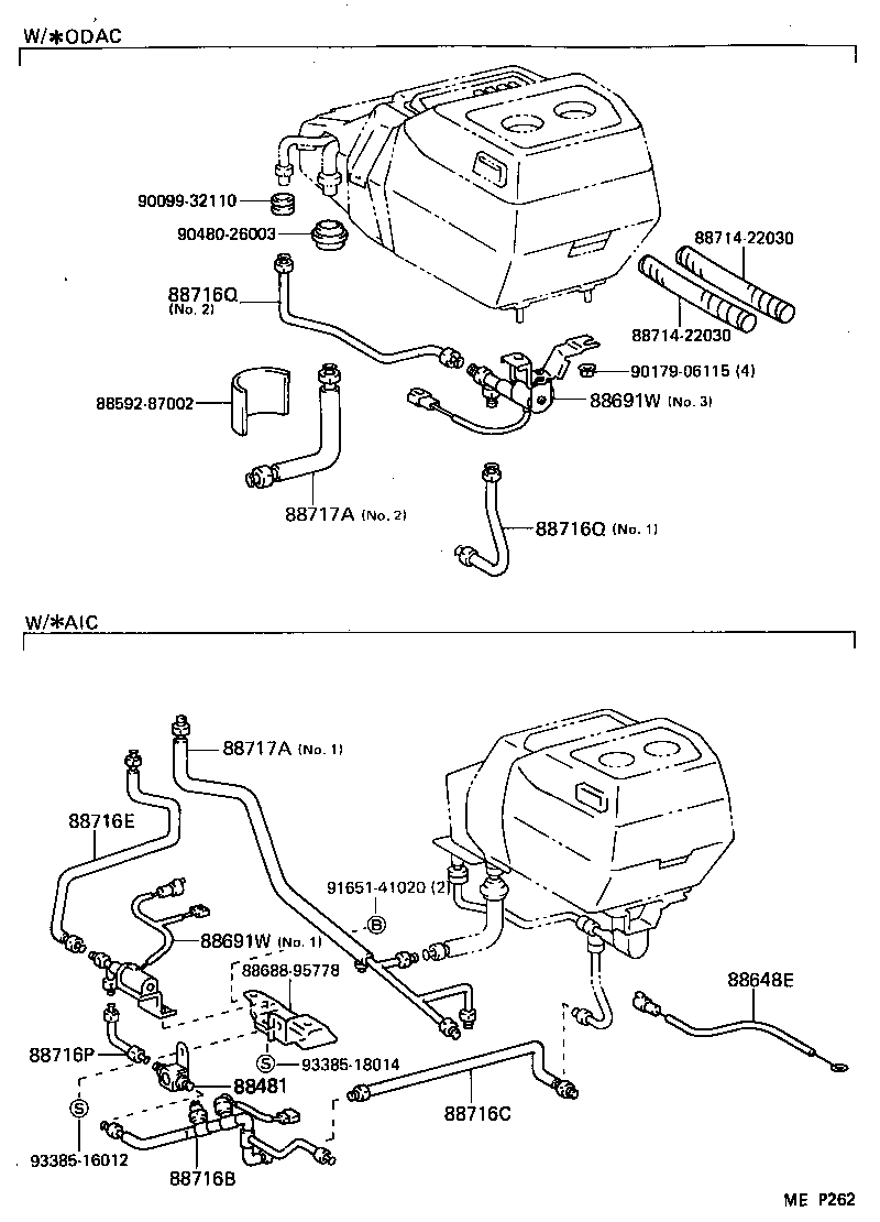  LITEACE VAN WAGON |  HEATING AIR CONDITIONING COOLER PIPING