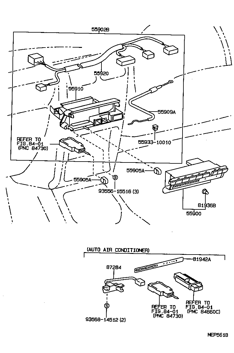  STARLET |  HEATING AIR CONDITIONING CONTROL AIR DUCT