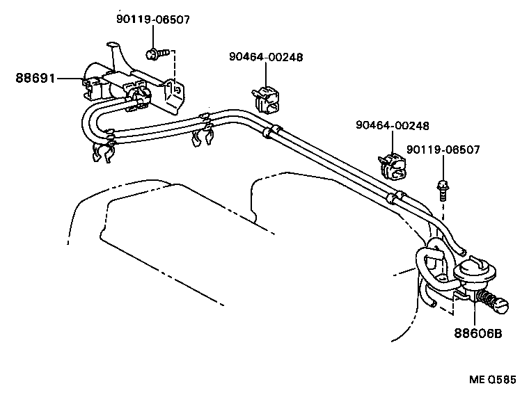  CELICA |  HEATING AIR CONDITIONING VACUUM PIPING
