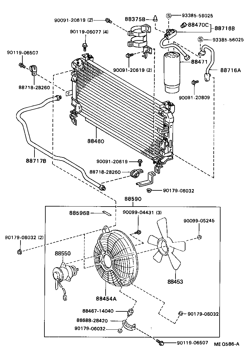  CELICA |  HEATING AIR CONDITIONING COOLER PIPING