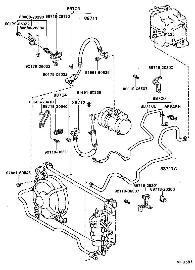  CELICA |  HEATING AIR CONDITIONING COOLER PIPING